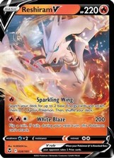 Reshiram V - 024/195 - Ultra Rare NM, English Pokemon Sword & Shield - Silver Te