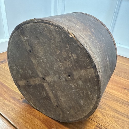 Shaker Measure Bin 8 wide x 6 tall Primitive Dry Grain Bent Wood 19c - Picture 5 of 9