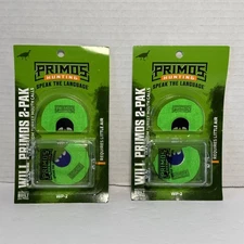 4 Primos Hunting Will Primos Custom Turkey Mouth Calls & Case (2 Packs x 2= 4)