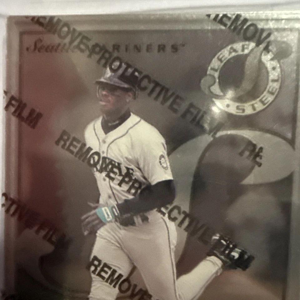 Hoja Preferred Steel 1996 Ken Griffey Jr #52 ¡¡Impresión limitada!! Tarjeta especial 52/77! Foto 2 de 4