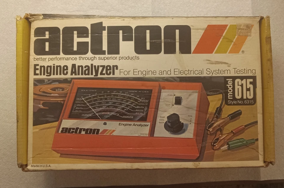 Analizador de motor Actron vintage modelo 615 muy buen estado Foto 3 de 4