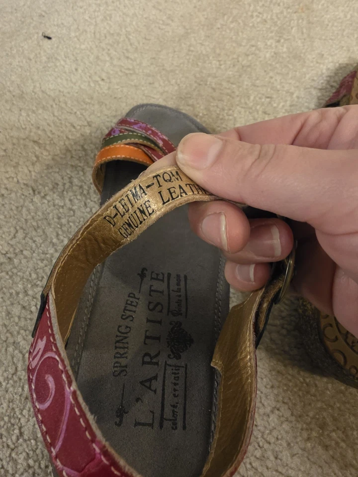 L'artiste By Spring Step Goldenite-Cam Sandals Women US 7 EU 37 Ankle Strap - Image 4 of 4