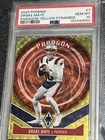 2025 Panini Phoenix Football Card Drake Maye Yellow Pyramids 15/149 Gem Mint 10