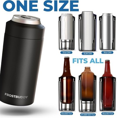 Frost Buddy Universal Can Cooler Stainless Steel Can Cooler for 12oz & 16oz