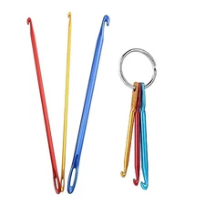 Crochet Hook Keychain Aluminum Knitting Needles for Craft Yarn Knitting