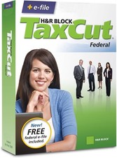 H&R BLOCK TaxCut 2008 Standard Federal + e-File Tax Software - Brand New SEALED!