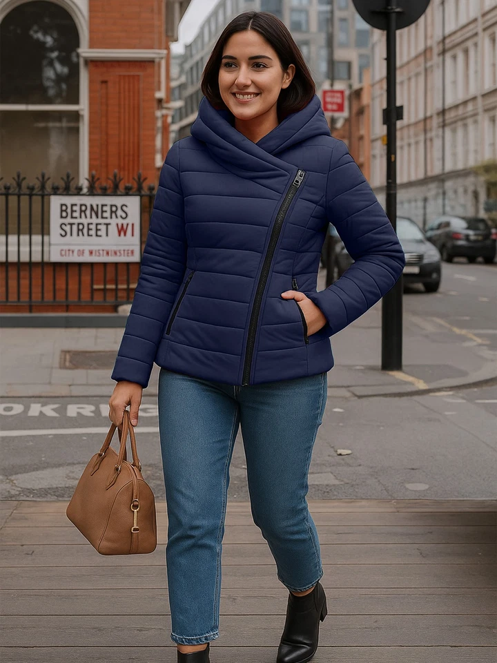 Jaqueta de neve feminina isolada premium inverno carmesim leve - Imagem 2 de 4