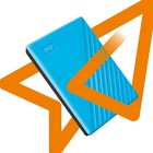 WD My Passport externe Festplatte 2 TB (mobiler Speicher, schlankes Design, heru