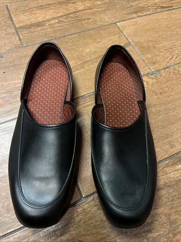 Vintage Grosvenor Herren Hausschuhe Schuhe Gr. 10,5 60-70er Abendpantoffeln - Bild 3 von 10