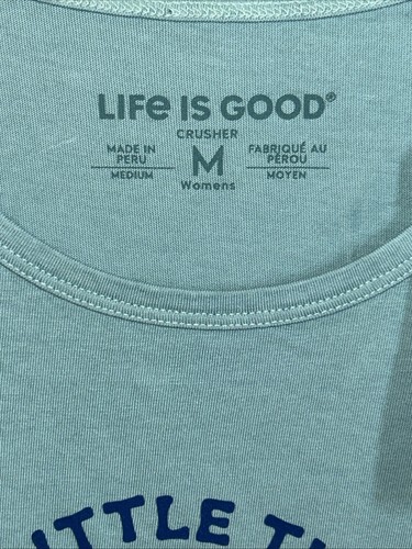 Life is Good Damenshirt Small Crusher Blume Kunst künstlerisches Gänseblümchen Streetwear neu mit Etikett - Bild 2 von 15