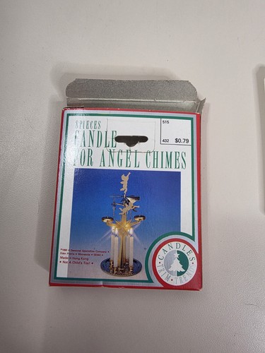 Vintage 3 Piece Candles For Angel Chimes 4" Long - Picture 4 of 6