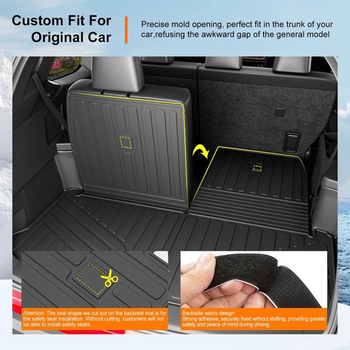 For 2024-2025 Lexus TX350 TX500H Floor Mats Cargo Backrest Mat Trunk Cargo Liner - Bild 26 von 30