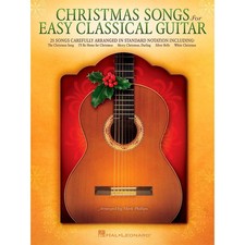 Hal Leonard Christmas Songs For Easy Classical Guitar No TAB Notation 