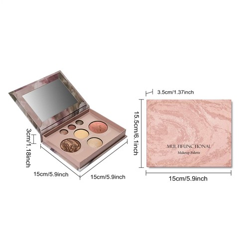 Ombretto cosmetico 4 in 1 il meglio del meglio: palette basi viso completo al forno - Foto 2 di 12