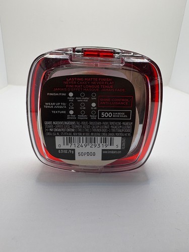 Loreal Infallible Pro Matte Lasting Finish Powder #500 Sun Beige - NEW SEALED - Picture 2 of 3