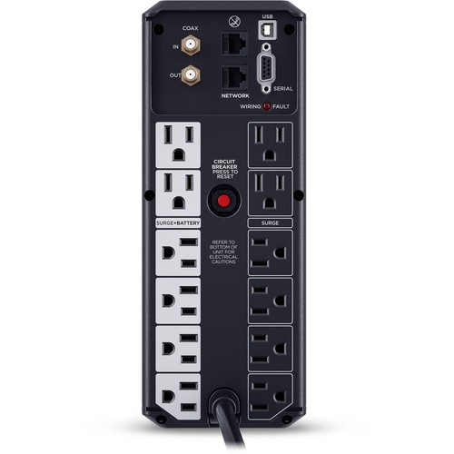 CyberPower CP1500AVRLCD3-R 1500VA/900W Mini Tower UPS - certyfikowany odnowiony - Zdjęcie 4 z 6