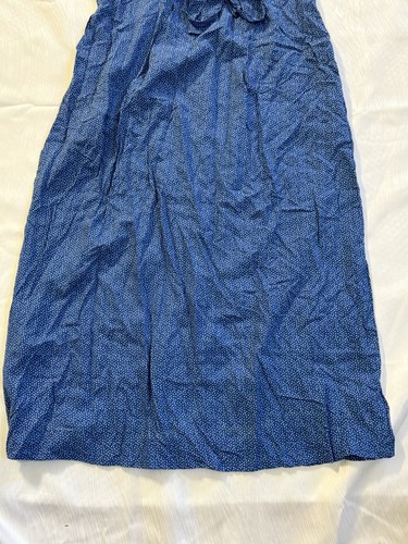 Vintage Jennifer Moore Blue Polka Dot Milkmaid Shirt Dress L Deadstock 90s - Picture 10 of 10