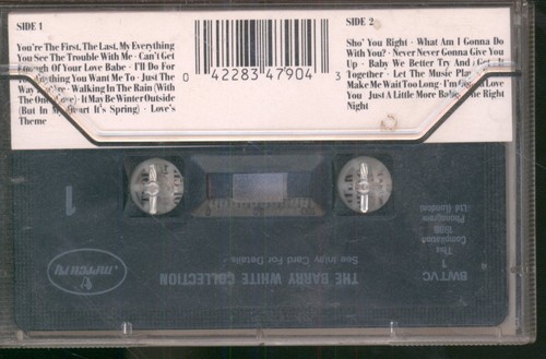 Barry White Collection cassette UK Mercury 1988 cassette BWTVC1 - Picture 2 of 2