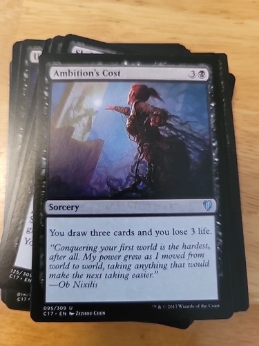 86 Magic the Gathering BLACK Commander 2017 Deck  INCOMPLETE LOT - Bild 3 von 19