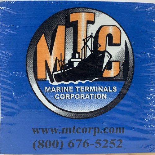 MTC Würfelblock Marine Terminals Corp Palette Memo Notiz Schreibtisch Büro neu versiegelt - Bild 2 von 7