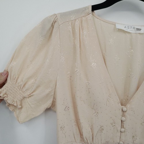 ASTR The Label Tallulah Top Womens S Beige Coquette Feminine Girly Girlhood Boho - Picture 4 of 17