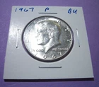 1967-P Kennedy Half Dollar 40% Silver BU Collectible US Coin