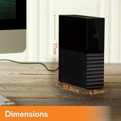 Disque dur externe WD 22TB My Book Desktop USB 3.0 disque dur externe avec mot de passe - Photo 2/10