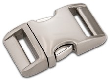 10 - 3/4 Inch Satin Aluminum Side Release Buckles