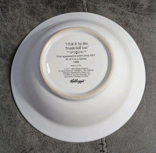 VINTAGE Kelloggs 1996 Cereal Bowls Complete Set Of 4 Ceramic 6.75" (UNUSED) USA - Picture 6 of 20
