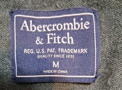 Suéter de lana y algodón AMBERCROMBIE & FITCH verde cuello redondo para hombre talla M - Imagen 5 de 8