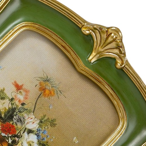 Vintage Picture Frame 4x6 Antique Ornate Photo Tabletop and 4x6, Green - Picture 7 of 8