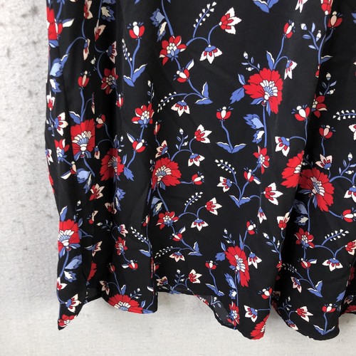 Talbots Shirt Damen 2X Schwarz Rot Blau Blumen Kurzarm V-Ausschnitt Übergröße - Bild 15 von 18