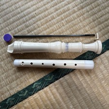 Yamaha YRA-311B Alto Recorder Ivory Case Included Used mm3