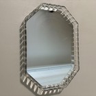 VTG Vanity Mirror Octagon Beveled Edge Mirror Clear Acrylic Decor Accent Piece