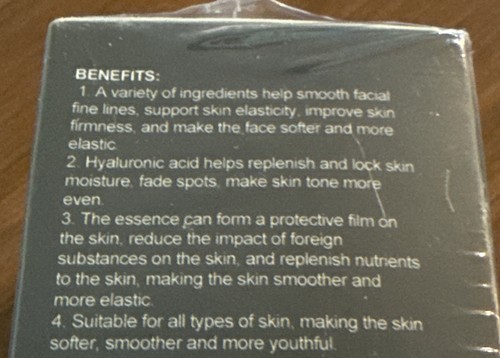 -97% Erase Deep Wrinkles and Dark Spots Hyaluronic Acid Facial Serum New- Sealed - Picture 3 of 4