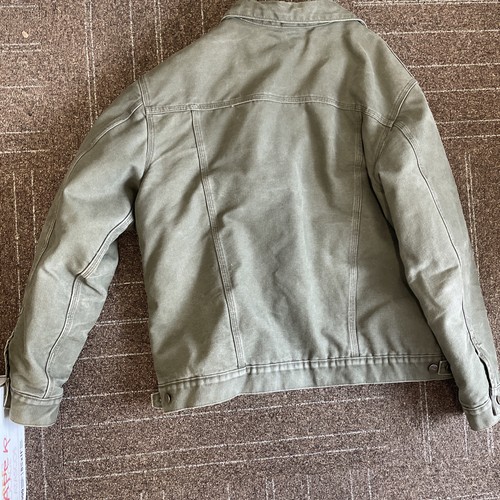 Chaqueta de camionero Carhartt para hombre J233 verde oliva forrada Sherpa talla XL - Imagen 11 de 11