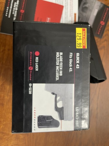 Crimson Trace LG-443-HBT Laserguard with Blade-Tech IWB Holster Glock 42 & 43 - Picture 14 of 15
