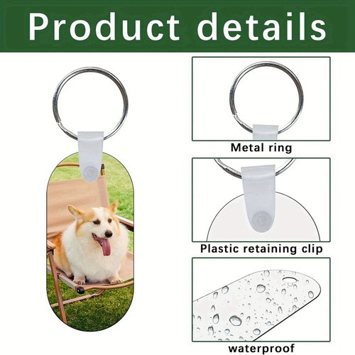 90Pcs Sublimation Keychain Blanks , Sided Sublimation Blanks Keychain Heat6449 - Photo 3 sur 6