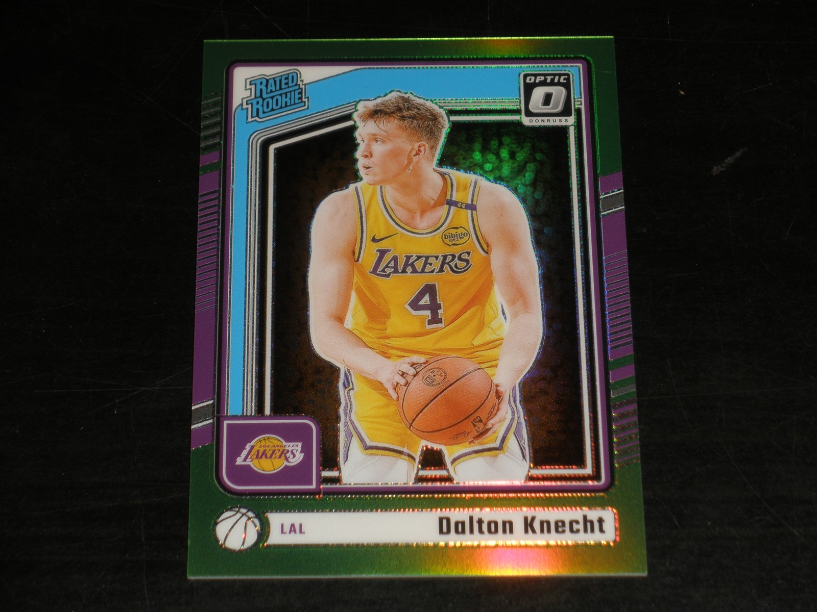 2024-25 Donruss Optic Rated Rookie Lime Green Prizm #256 Dalton Knecht 035/149