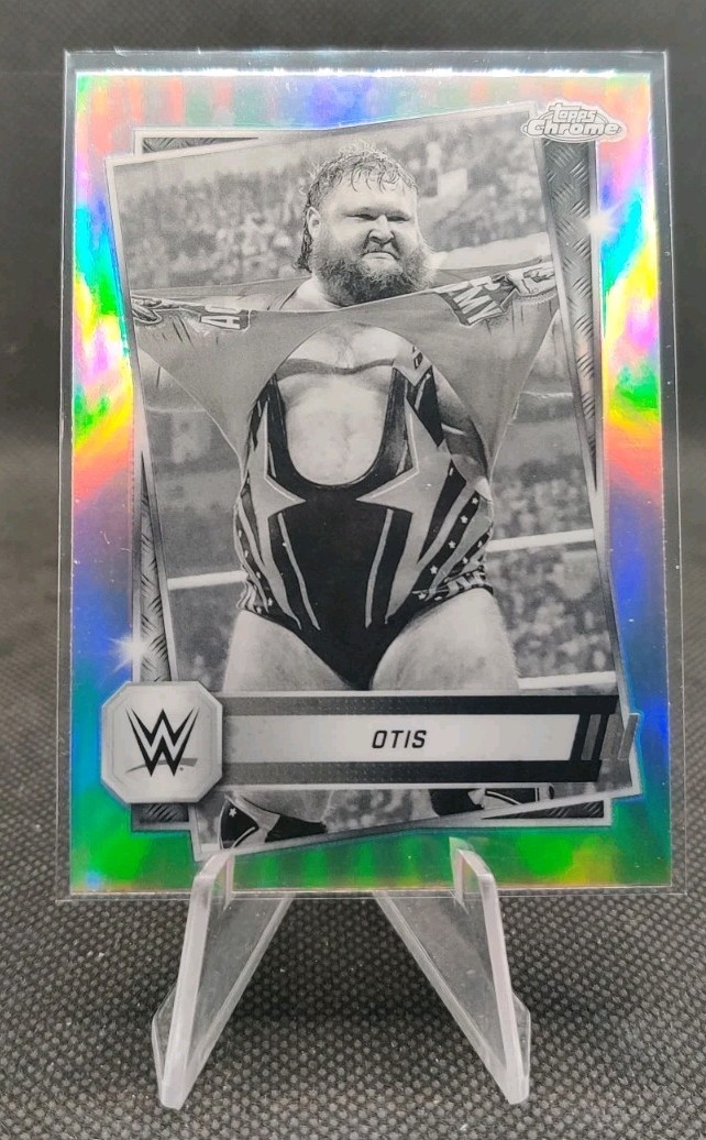 2025 Topps Chrome WWE Sepia Refractor #45 Otis Wrestling Card