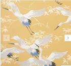 Archive crown collection wall coverings Cranes M1655 England 1 Roll 56sq Ft