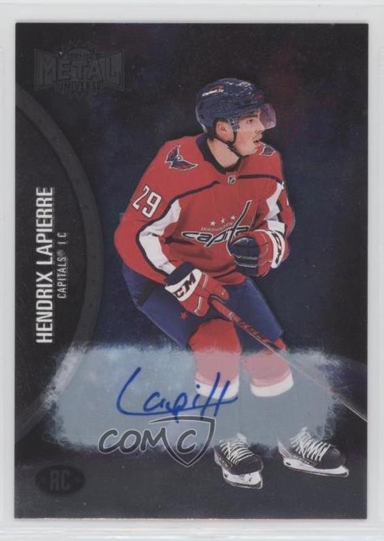2021 Skybox Metal Universe Rookies Silver /399 Hendrix Lapierre Rookie Auto RC