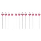  12 stücke Edelstahl Cake Tester Sonde Herz Kuchenform Brotprüfung Pin