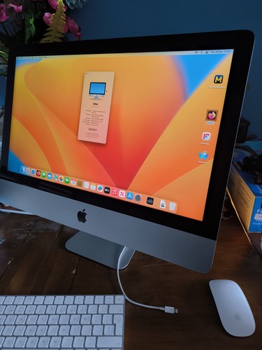 Apple iMac 21.5" Retina 4K 2.3 GHz Core i5 - 8GB ram 1TB 2017 Working - Picture 1 of 12