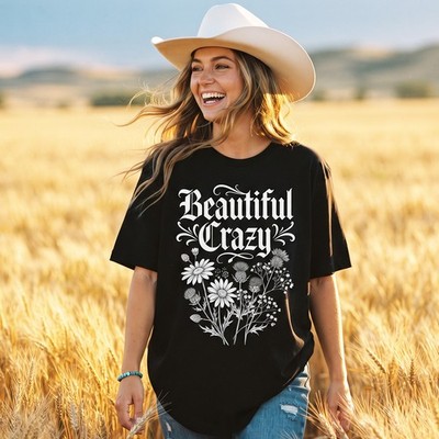 Schönes Crazy Wildflower Damen T-Shirt