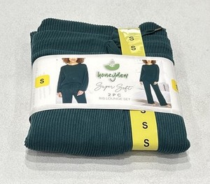 Honeydew Women's 2-Piece Super Soft Rib Lounge Set Thyme (Green) Size S
