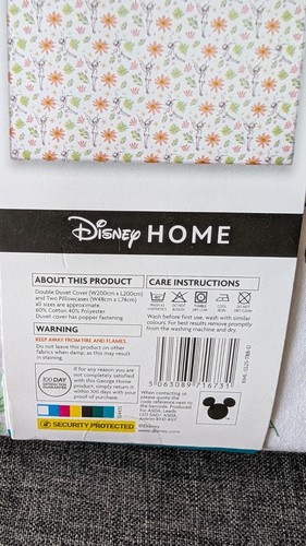 Disney Classics Tinkerbell Double Duvet Set Reversible Bedding New with Tags - Picture 4 of 6