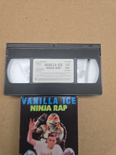 1991 Vanilla Ice Ninja Rap VHS Video Single Teenage Mutant Turtles Movie VG+ Pop - Foto 5 di 6