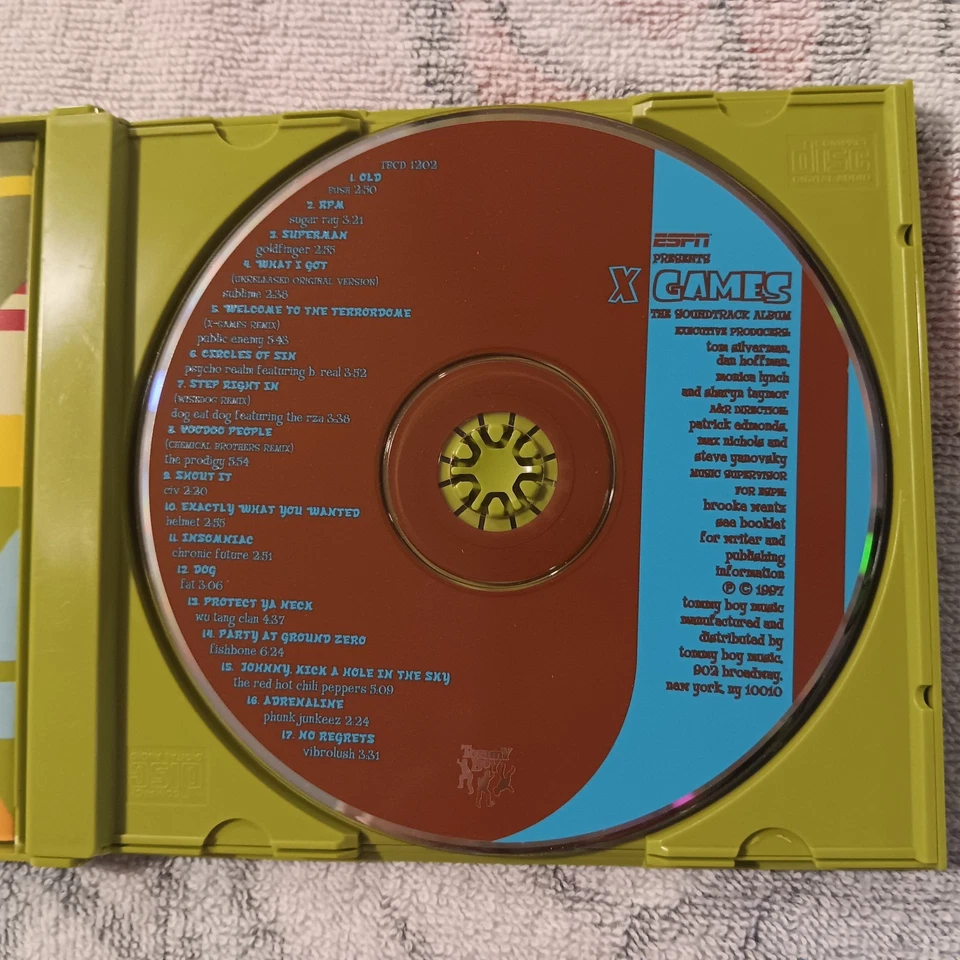 ESPN Presents X Games The Soundtrack Album (CD, 1997, Tommy Boy) Hip Hop Rock Foto 4 de 4