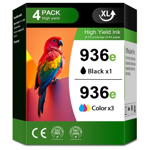 Black Color Ink Cartridges Lot for HP 936e for OfficeJet Pro 9110 9120 9130 9700 - Picture 16 of 18